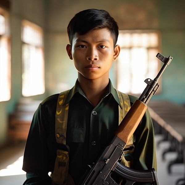 Myanmar Soldier